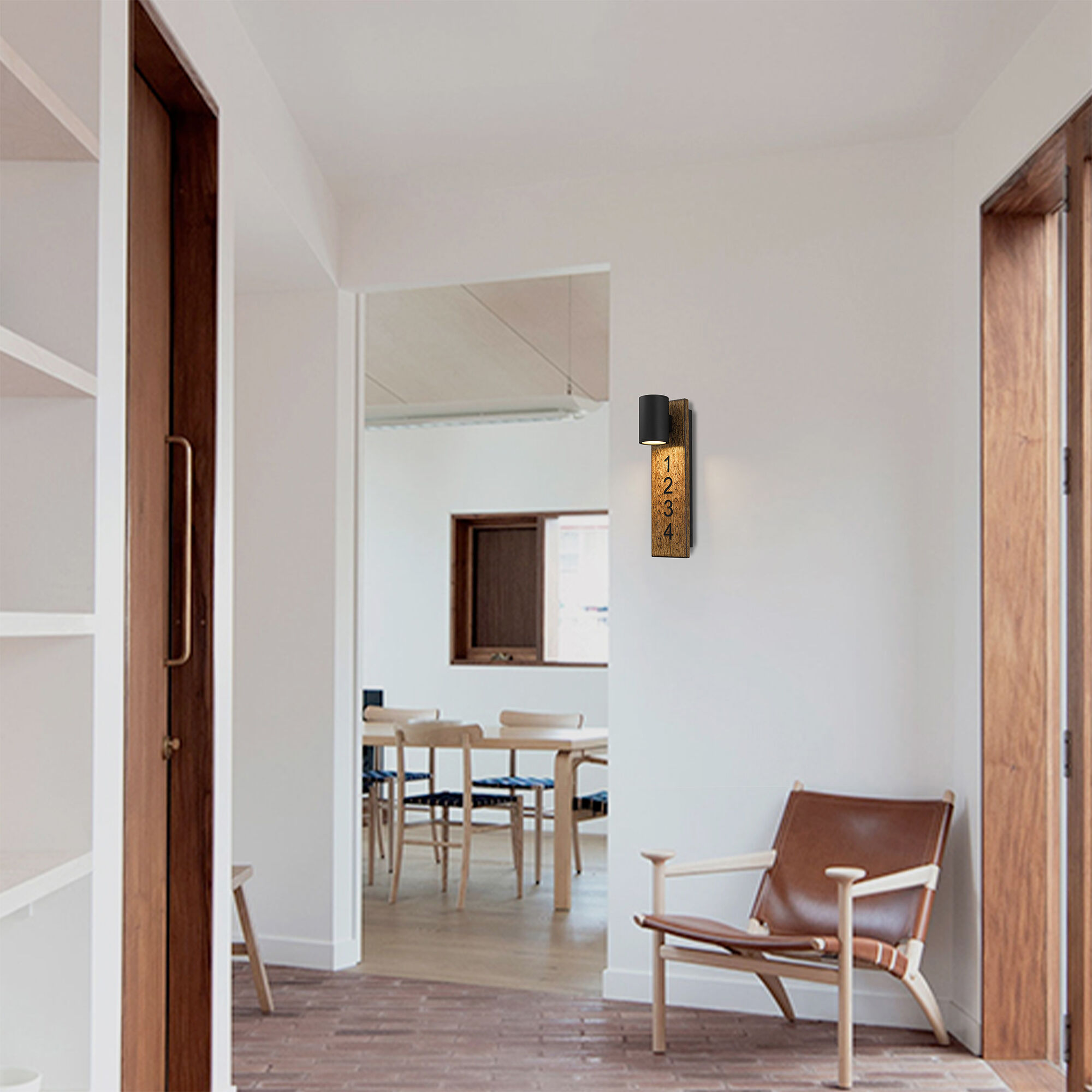 Woodone LED 19 inch Sand Black Outdoor Wall Sconce